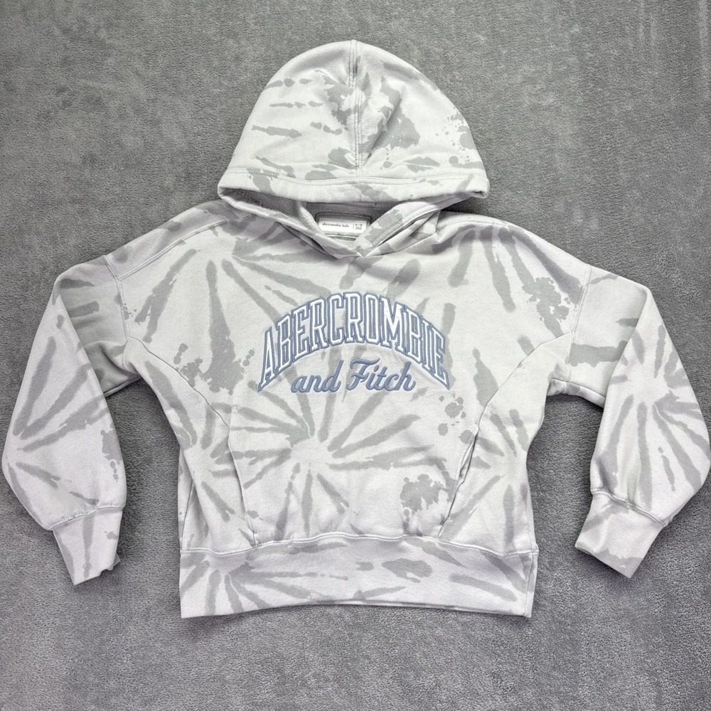 Abercrombie Kids Grey Tie-Dye Hoodie Size 11/12 -‎ Y2K, Cozy, Casual